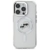 Karl Lagerfeld KLHMP16LHLSKCH iPhone Pro 6.3 biały/white hardcase IML Metal Karl&Choupette Head MagSafe